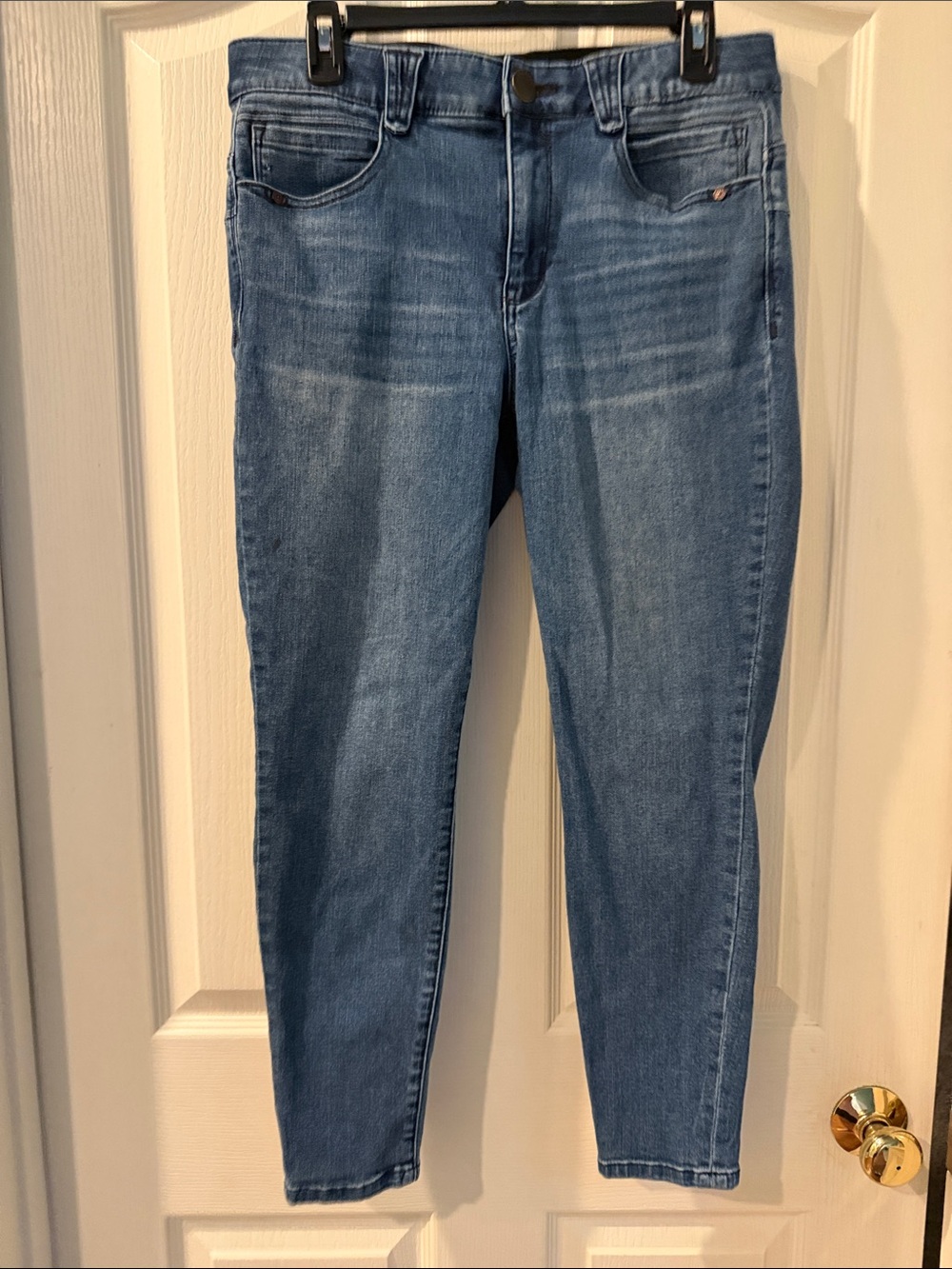 Women's High-Rise Slim Jeans in Medium Blue